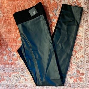 Club Monaco Leather Leggings